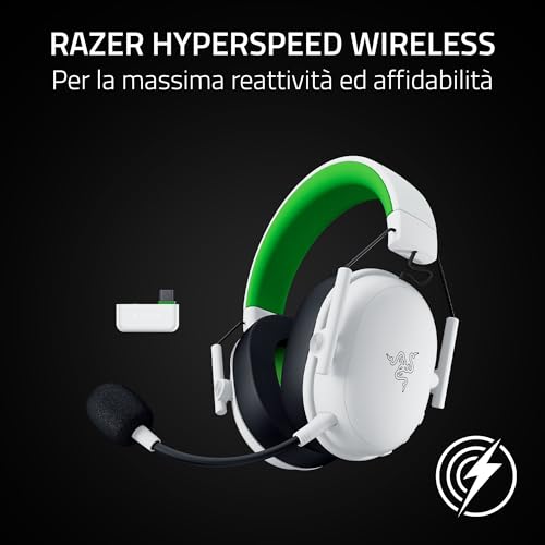 BlackShark V3 X HyperSpeed Xbox - Cuffie wireless per eSport gaming - Ultraleggere 270g - Driver TriForce da 50mm - Microfono rimovibile - HyperSpeed 2,4 GHz e Bluetooth - Xbox/PC | Bianco - Cuffia gaming - Immagine 4