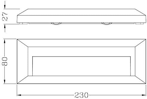 ZEYUN Modern Designed LED Wall Light for Indoor and Outdoor, Surface mounting, Stairs Wall Lihgt 3.5 W, 3000K, IP65, for Stairs, Garden, Corridor