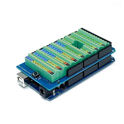 Treedix Schraubklemmenblock Breakout Shield Board Modul Erweiterungsplatine Breakout Modul kompatibel mit Arduino MEGA-2560