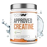 WFN Approved Creatine - Neutral - 500g Dose - Creapure - Reines Creatin Monohydrat Pulver - Vegan - 166 Portionen - Made in Germany