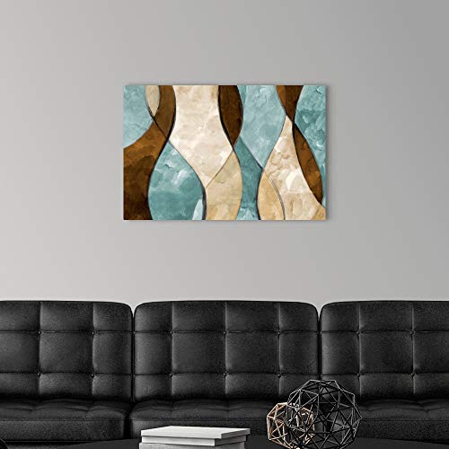 Blue Lyrical I Canvas Wall Art Print, Artwork #TOP2