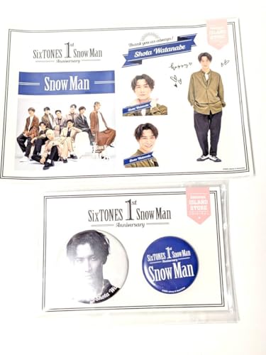Snow Man �n���đ� 1st AnnIV Ersary �ʃo�b�W�Z�b�g/�X�e�b�J �[ 2�_�Z�b�g