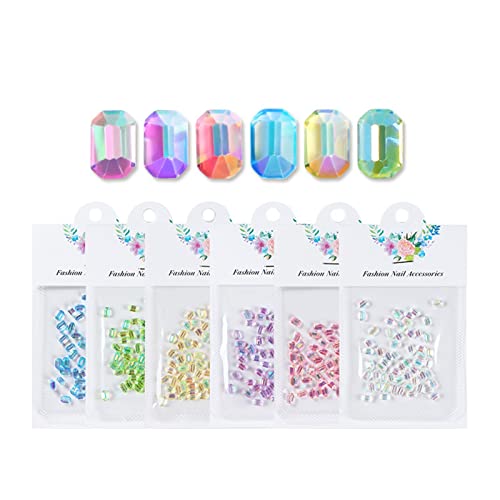 New Green Sugar Nail Drill Octagonals Ice Penetrating Resin Flat Bottom Paste Drill 50 Nail Color Drills Nail Strip Tape (B, One Size) #TOP1