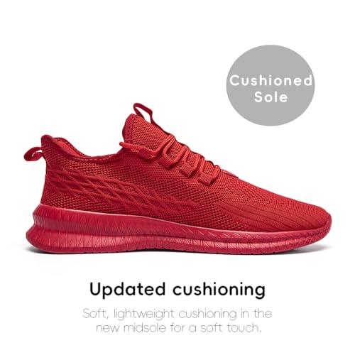 Image of Women's Tennis Running Walking Shoes Slip on Casual Non Slip Athletic Workout Gym Sneakers Fashion Lightweight Breathable Mesh Jogging Work Sports Outdoor Shoe