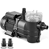 Monzana&reg; Filterpumpe 9.960 l/h mit Vorfilter Poolpumpe Umw&auml;lzpumpe Sandfilter Pool Pumpe 9,0m F&ouml;rderh&ouml;he Poolfilter