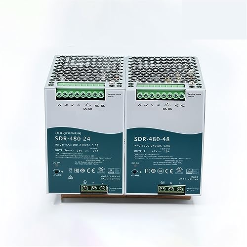 Fuente conmutada de carril Din 48V CC y 88-264V CA para cuadros eléctricos industriales 4