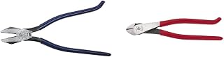 Klein Tools Ironworker's Pliers (9-Inch) and Diagonal Cutting Pliers (9-Inch) Bundle