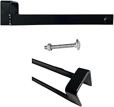 12" Throw Over Loop for 2" Gates 300mm Heavy-Duty Steel Gate Latch Rust-Resistant Weatherproof Gate Hardware 4mm Thick (Black Japanned Finish)