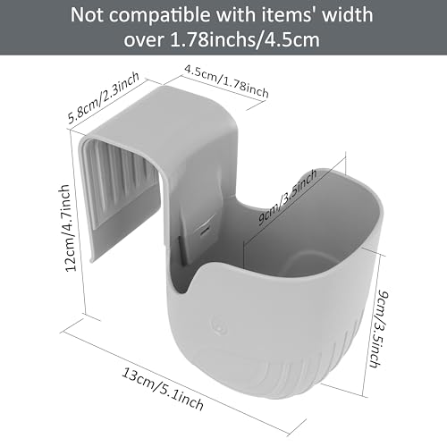 Storchenbeck Universal Becherhalter für Autositze, Kinderwagen, Rollstühle und mehr – Grau (2)
