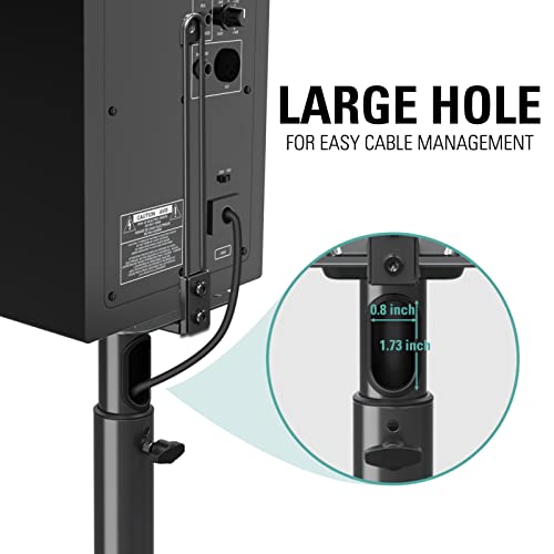 image for Mounting Dream Speaker Stands Height Adjustable Bookshelf Speaker Stan