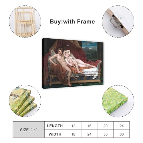 Impression sur toile Cupid And Psyche pour remplacer un cadre mural vide