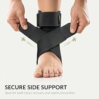 BraceUP Ankle Brace - Relieve Pain, Enhance Stability for Foot Pain, Sprained Ankle, Achilles Tendonitis, Men and Women (Black) — image 5