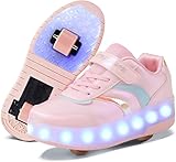 RESLIDE LED Light up Shoes Kids Shoes with Wheels Color Shoe Shiny Roller Skates USB Rechargeable Boys Girls The Best Gift for Party Birthday Christmas Day