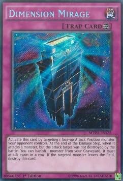 Dimension Mirage (V.3) MVP1-ENS25 Secret Rare Englisch Near Mint 1. Auflage - The Dark Side of Dimensions Movie Pack - mit ReCollectibles-Versandschutz - für Yu-Gi-Oh!