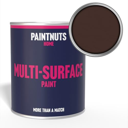 Paintnuts Multi-Surface Paint - RAL-8017 - CHOCOLATE BROWN - 1 Litre Tin - Gloss Finish