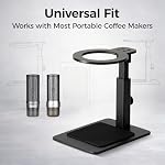 IKAPE Adjustable Portable Coffee Maker Stand, Aluminum Alloy Universal Coffee Machine Holder with Anti-Slip Base, Height Adjustable 13–19.5cm, for Home, Office & Camping - Image 4