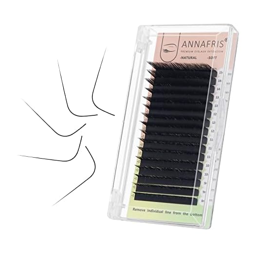Extensiones de pestañas C/D/L/L+/LC/LD/LU Curl Negro Mate Volumen Ruso Individuales pestañas postizas profesionales naturales Eyelash Extensiones de pestañas de ANNAFRIS (0.07mm (8-15mm) Mix,LU Curl)
