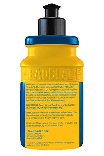Headblade Headlube Matte Moisturizer Lotion 5 Oz For Men (3 Pack) - Leaves Head Shiny And Grease-Free #TOP5