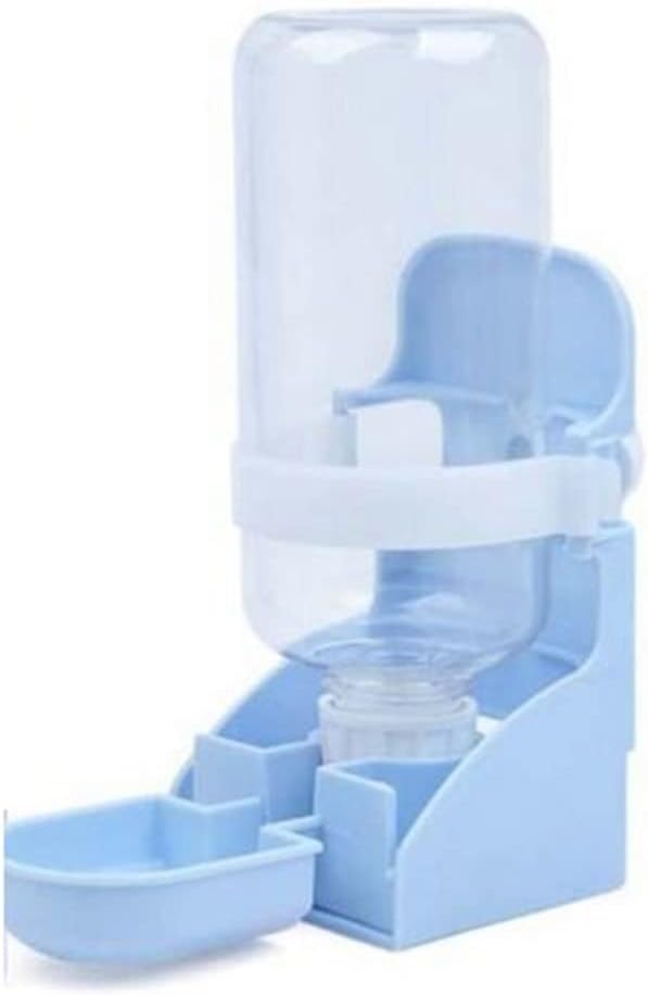 Pet Water Dispenser Pet Cage Automatic Water Drinker Rabbit Cat Small Pets Hanging Drinking Bottle Dispenser Supplies Drop Ship(Blue)