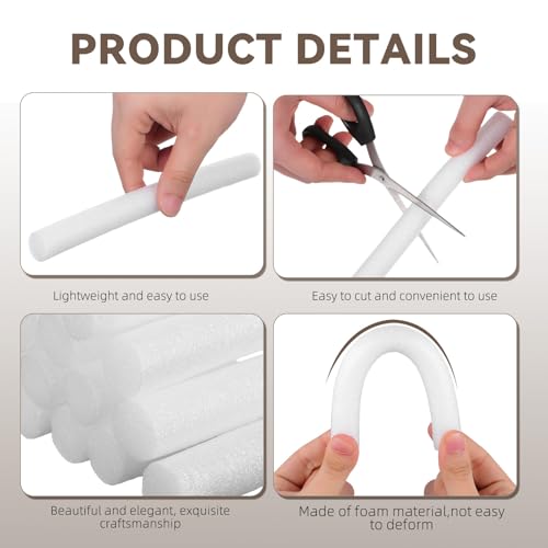 SEWOART 20 Stück Teiliges Schaumstoff füllstäbe für Sofabezüge rutschfeste Polster füllstäbe zum Fixieren von Sofahussen Weiche Abstandhalter zur Lückenfüllung und Schutz für Sofatypen