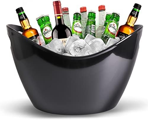 8l Ice Bucket,Ice Buckets For Parties,Ice Bucket For Cocktail Bar,Large Ice Bucket,Party Bathtub,Blackbeverage Bucket,Ice Bucket In Home & Kitchen