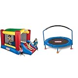 Little Tikes Jump 'n Slide Bouncer with Arched Canopy Overhead Cover, Plus Heavy Duty Blower,...