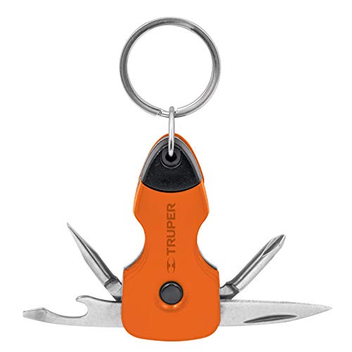 Consejos para Comprar Llaveros los mejores 5. 44 Truper NAMU-LL, Multiherramienta con led, tipo llavero, 6 funciones