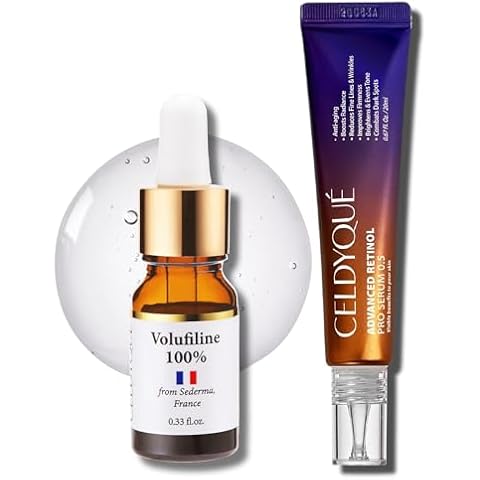 100% Pure Volufiline Concentrate & Advanced Retinol Pro Serum 0.5 - Firming, Anti-Wrinkle, and Radiance-Boosting w/Centella Asiatica Niacinamide Hyaluronic Acid for Mature Skin Korean Skincare Cover