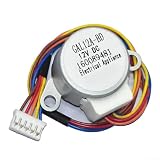 Comgooldool Motor oscilante de aire acondicionado de 12 V paso a paso para Galanz GAL12A-BD Unidades montadas en la pared Control de guía de viento Construcción de metal Rendimiento silencioso Cable