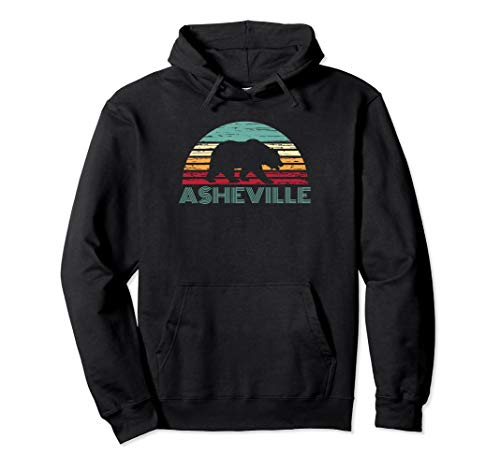 North Carolina Wildlife Retro Asheville NC AVL Bear Gift Pullover Hoodie