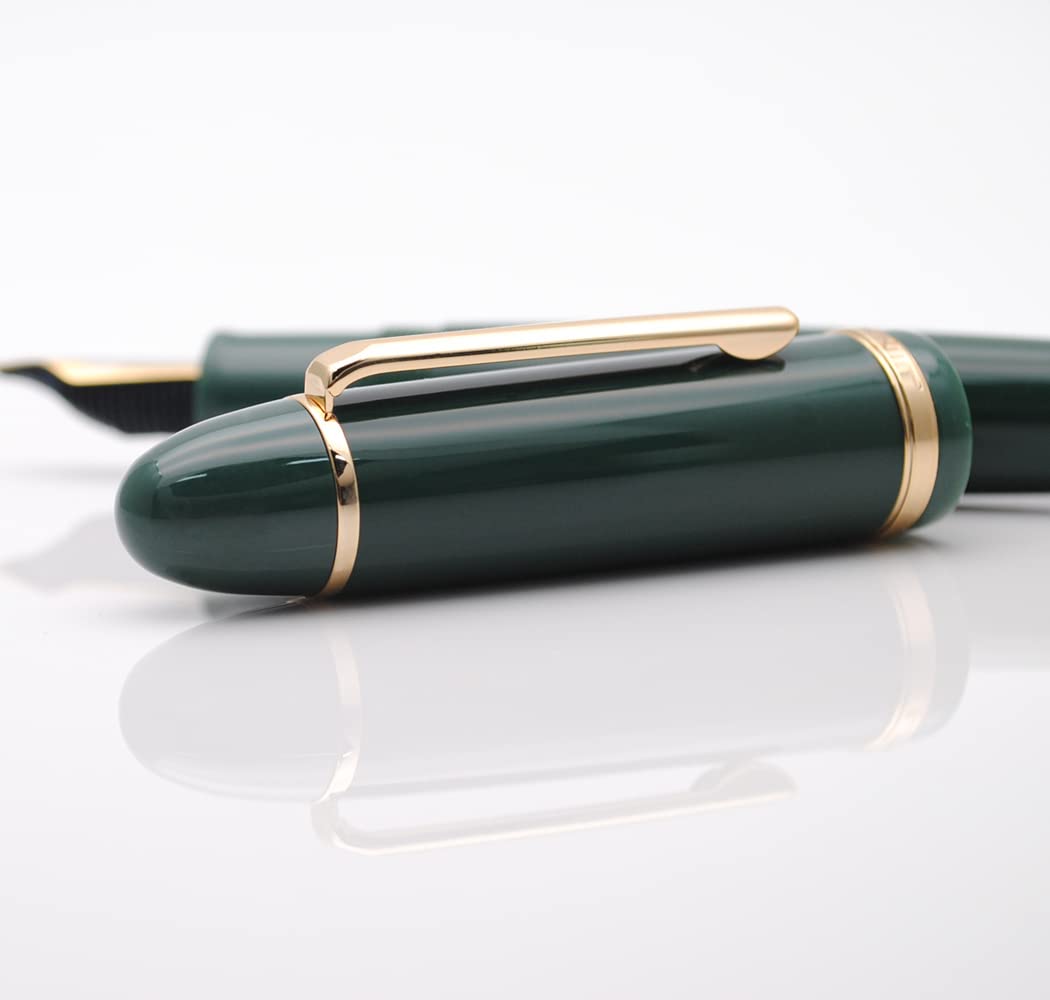 JINHAO X159 Resin Fountain Pen with Ink Converter (Fine Nib, Gold Clip-Dark Green) - Image 4