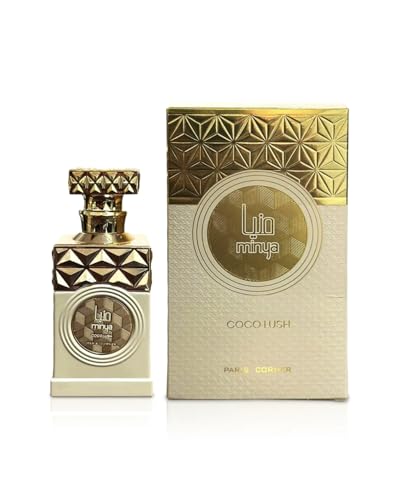Minya Coco Lush Original Duft 100 ml, langerhaltender arabischer Duft, Eau Da Parfum, mit Zerstäuber 5 ml, Kokosmilch-Fruchtduft mit Himbeere und Birne mit Noten von Jasmin und Freesie (Coco Lush)