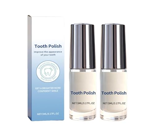 SmileFitPro Tooth Paint Tooth Polish Natural Teeth Whitening Paint Portable Gentle Teeth Whitening Kit Safe Formula & Long-Lasting Results 2pcs