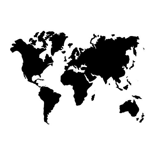 Giant Luxueuse Mappemonde Décoration Murale en Bois (Noir, 160 x 120 cm) Cover