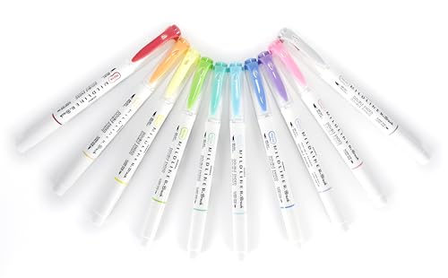 Zebra Pen MILDLINER No Bleed Brush Pen, Assorted Soft, Dual Tip, 10-Pack by Zebra Pen - Image 6