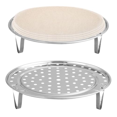 6PCS Steamer Rack Set, Stainless Steel Pot Inserts, Stackable Steam Trays