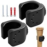Support de Batte de Baseball en Bois 2 Pièces Support mural pour batte de baseball Support Mural Batte Baseball Crochet Mural Batte Support de suspension pour batte de baseball de 30 à 36 mm