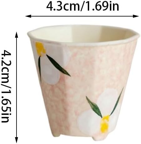 GSOUL Kungfu Tea cup Ceramic Milk Cup Chinese Tea Personal Coffee Suitable for Drinks, Wine Small Tea Cups