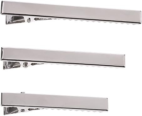 Metal Crocodile Alligator Hair Clips Barrette Hair Non-slip DIY Accessories Hairgrip 56 mm 66 mm 75 mm Long for Women and Girls, 30 Pieces, Silver