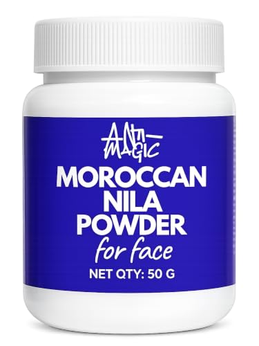 Image of Anti-magic Nila Powder Morocco for Face & Skin | Blue Nila Powder for Skin | Neela Powder Morocco for Face Glow & Even Tone (100% Natural) (50 g (Pack of 1))