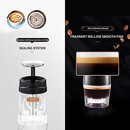 Cafetera de café portátil, máquina de café de viaje, cápsula y café en polvo, cafetera manual para senderismo, camping… - Imagen 4