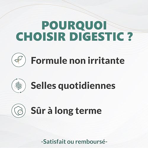 Digestic - Laxatif contre la constipation 100% naturel, 180 capsules, pour le Transit Intestinal, Nettoie, Detox et purifie le colon, Soulage les ballonnements et les gaz – vue 3
