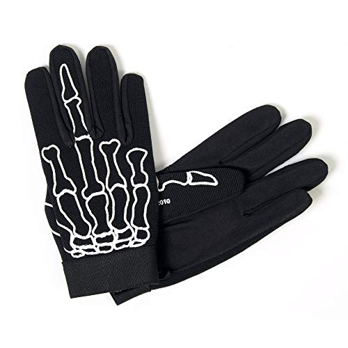 Hot Leathers Skeleton Finger Mechanic Gloves (Black, Xx-Large) #TOP2