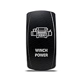 CH4X4 Rocker Switch Winch Power Symbol - White LED