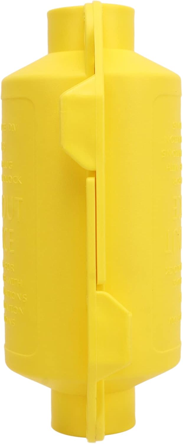 Pilipane Industrial Electrical Plug Lockout Device Set Universal Safety Lockout for Large Industrial Sockets PP Nylon 185x107x79mm