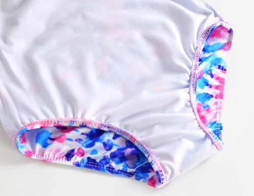 Image of TENVDA Girls One Piece Swimsuits Sport Halter Swimwear Beach Bathing Suit