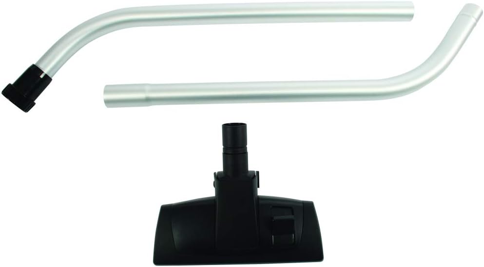 Cen-Tec Systems 94104 Combination Hard Floor and Carpet Nozzle and 2-Piece S-Wand for Backpack Vacuums, Black Combination Nozzle w/ S-Wand