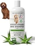 Hypoallergenic Dog Shampoo, Conditioner, and Detangler | Made in USA | Eco-Friendly Ingredients | Shampoo for Dogs with Sensitive Skin & Allergies | 16 OZ [We Love Doodles]