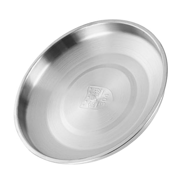 lasenersm 1 Piece Roasting Pan Stainless Steel Roasting Tray Round Roaster Pan Tray Baking Pan Tray Baking Sheet