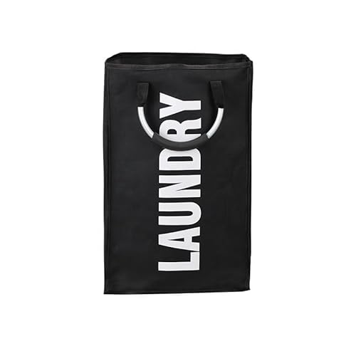 ARASO-UK LTD Laundry Basket Clothes Bag Collapisable Laundry Hamper Folding Washing Storage Bin PE Coating Waterproof Texture Single Compartment